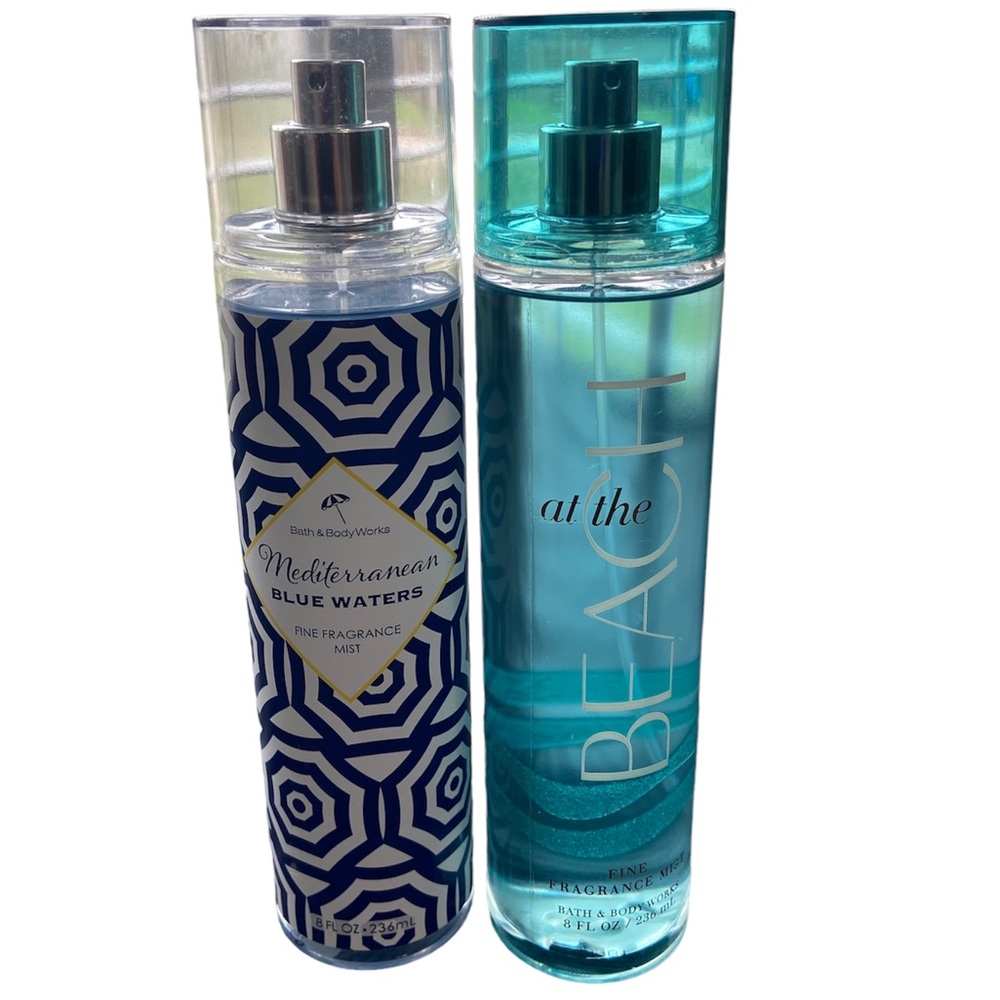 Mediterranean Blue Waters & At the BEACH Bath & Body Works 8 Fl OZ/ 236 ml